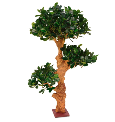 Panda Bonsai x3 kunstboom op voet 90cm