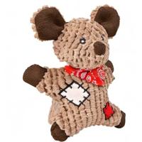 Knuffel voor honden Trixie Polyester Jute Muis 19 cm - thumbnail