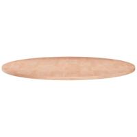 Tafelblad rond 70x1,5 cm onbehandeld massief eikenhout - thumbnail