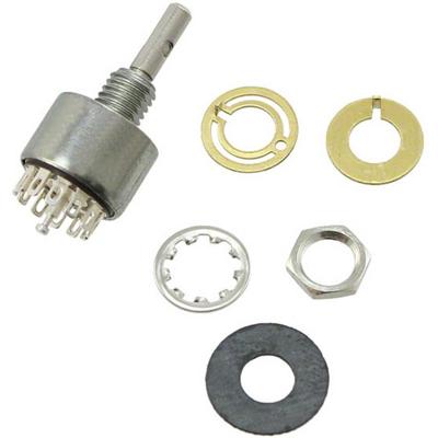 C & K Switches MG00L1NZQF Rotary Switch M Series Draaischakelaar 125 V/AC, 28 V/DC Schakelposities 12 IP67 1 stuk(s)