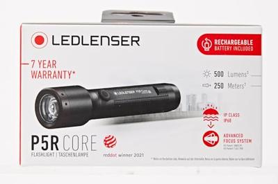 Ledlenser P5R CORE oplaadbare LED zaklamp 500 lm - 250 mtr