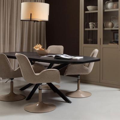 WOOOD Arros eettafel uitschuifbaar 180/220 cm MDF Zwart WOOOD Arros eettafel uitschuifbaar 180/220 cm MDF Zwart