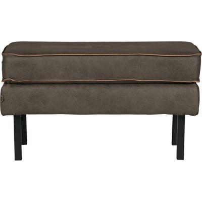 WOOOD Hocker 'Rodeo' Eco leder, kleur Legergroen