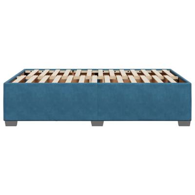 Bedframe fluweel blauw 120x190 cm