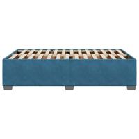 Bedframe fluweel blauw 120x190 cm - thumbnail