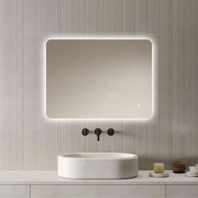 Loxa - Rechthoekige Badkamerspiegel Malaga met led 80x60cm - Dimbaar - 3 Led standen - Condensvrij vlak - Duurzame kwalieit - Eenvoudige installatie