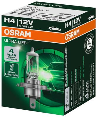 OSRAM hoofdlamp "ultra life hal.lamp h4ll 12v 60/55w