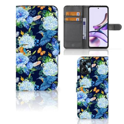 Telefoonhoesje | Met pasjeshouder | voor Motorola Moto G13 | G23 IJsvogel Telefoonhoesje | Met pasjeshouder | voor Motorola Moto G13 | G23 IJsvogel