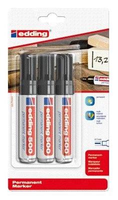 Viltstift edding 500 schuin 2-7mm zwart | 6 stuks