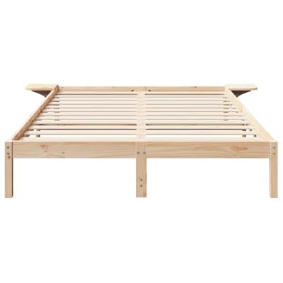 Bedframe met nachttafels Bruin 160 x 200 cm Bruin Bedframe met nachttafels Bruin 160 x 200 cm Bruin