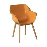 Hartman Tuinstoel 'Sophie Teak' met armleuning, kleur Oranje - thumbnail
