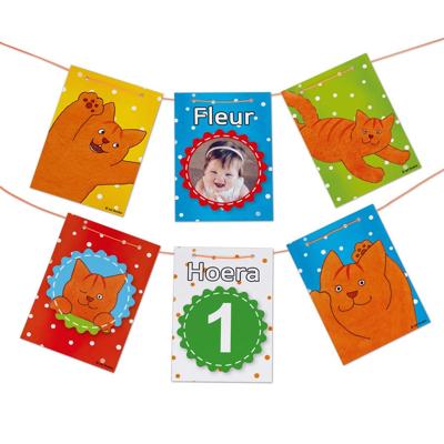 Dikkie Dik vlaggenlijn bedrukken - 10 meter Dikkie Dik vlaggenlijn bedrukken - 10 meter