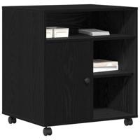 VidaXL Printerstand zwart eiken 60 x 50 x 67 cm bewerkt hout - thumbnail