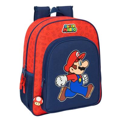 Schoolrugzak Super Mario Trick Rood Donkerblauw 32 x 38 x 12 cm Schoolrugzak Super Mario Trick Rood Donkerblauw 32 x 38 x 12 cm