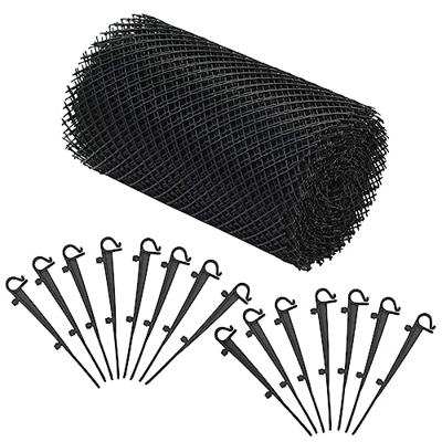 VidaXL 4-delig gootgaas met klemmen 1,08 ㎡ hdpe