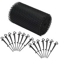 VidaXL 4-delig gootgaas met klemmen 1,08 ㎡ hdpe - thumbnail