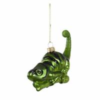 Light & Living Hanger lizard glas groen 14 cm | 6 stuks - thumbnail