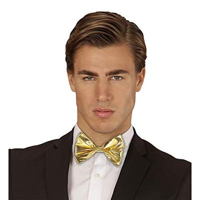 Metallic gouden strikje met wit koordje