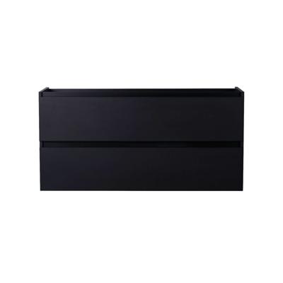 Wastafelmeubel BWS Maia Onderkast Zonder Topblad 100 cm Mat Zwart