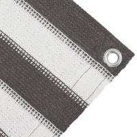 VidaXL Tenttapijt 400x700 cm hdpe antracietkleurig en wit - thumbnail