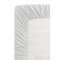 Hoeslaken Percale katoen - lichtgrijs - 160x200 cm - thumbnail