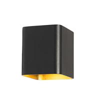 QAZQA Moderne wandlamp zwart incl. LED IP54 vierkant - Evi - thumbnail