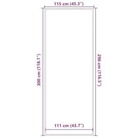 Deurmat 115x300 cm bruin - thumbnail