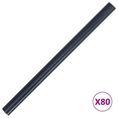 VidaXL Tuinschermen 4 st 35x0,19 m pvc mat donkergrijs