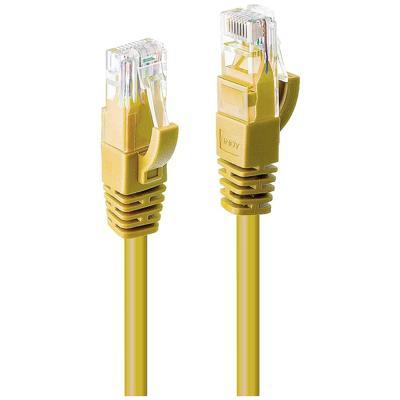 LINDY 48067 RJ45 Netwerkkabel, patchkabel CAT 6 U/UTP 10.00 m Geel 1 stuk(s)