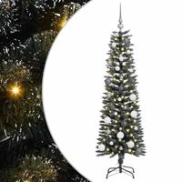 VidaXL Kunstkerstboom met 150 led groen 150 cm pvc en plastic en staal - thumbnail
