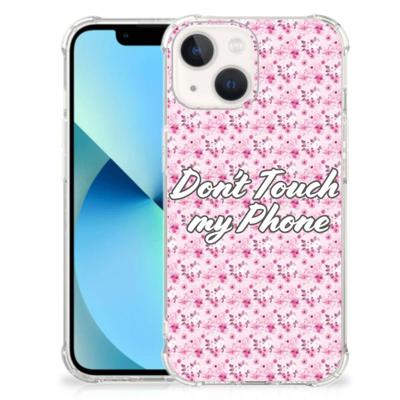 iPhone 13 mini Anti Shock Case Flowers Pink DTMP