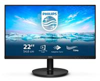 Philips V-Line 222V8LA/00 LCD-monitor Energielabel E (A - G) 54.6 cm (21.5 inch) 1920 x 1080 Pixel 16:9 4 ms VGA, DisplayPort, HDMI, Hoofdtelefoonaansluiting, - thumbnail