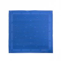 Anti-slip douchemat 50x50 cm blauw - thumbnail