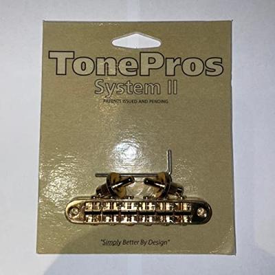 TonePros T3BP Gold USA Locking TOM Style Bridge