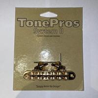 TonePros T3BP Gold USA Locking TOM Style Bridge - thumbnail