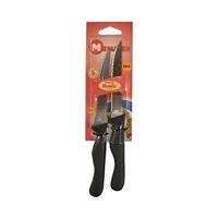 Metaltex basic line biefstukmessen 2 stuks rvs/zwart - thumbnail