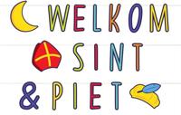 Haza Witbaard Letterslinger welkom sint & piet, 285cm - thumbnail