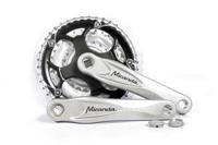 Miranda crankstel alfa 3 8mm crank 170mm 48/38/28t zilver - thumbnail