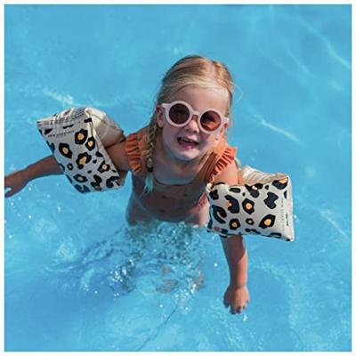 Beige Panterprint Baby Zwembandjes 0-2 Jaar - thumbnail