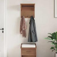 Wandkapstok SANDNES 43x30x42 cm massief grenenhout - thumbnail