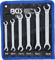 BGS technic Open Double Ring Wrench Set SW 8 x 9 - 18 x 19 mm 6 Pcs. - thumbnail