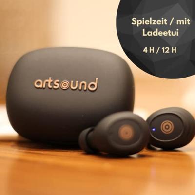 Artsound: Brainwave01 True Wireless in-ear hoofdtelefoon - Zwart Artsound: Brainwave01 True Wireless in-ear hoofdtelefoon - Zwart