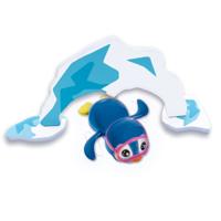 SES Creative Zwemmende pinguïn blauw - thumbnail