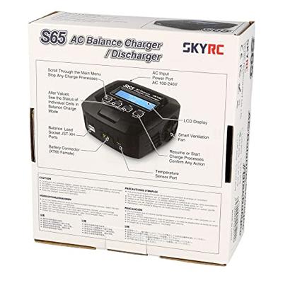 SkyRC S65 lader (LiFe, LiIon, LiPo, LiHV, NiMH, NiCd en PB) SkyRC S65 lader (LiFe, LiIon, LiPo, LiHV, NiMH, NiCd en PB)