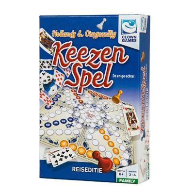 Spel keezen clown reiseditie | 6 stuks