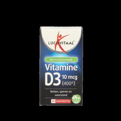 Lucovitaal Vitamine D3 10mcg Kauwtabletten