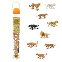 Safari speelfigurenset Big Cats junior 9-delig - thumbnail
