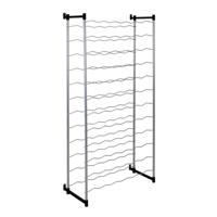 Metaltex Bardolino Flessenrek voor 72 Flessen 59x26x124 cm Zilver/Zwart - thumbnail