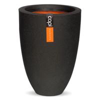 Capi Vaas Elegant Laag 36x47 cm - Zwart - thumbnail