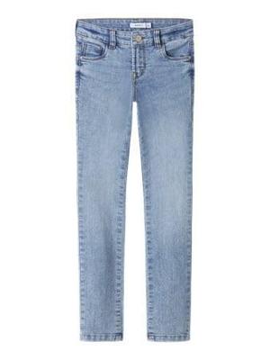 NAME IT skinny jeans voor meisjes van gerecycled katoen jeansblauw